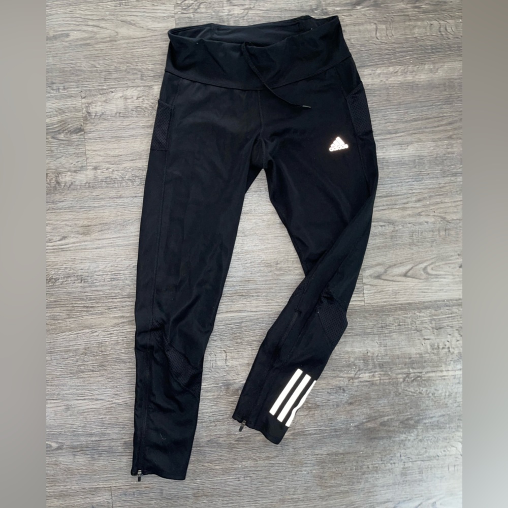 Adidas black leggings. Size medium.